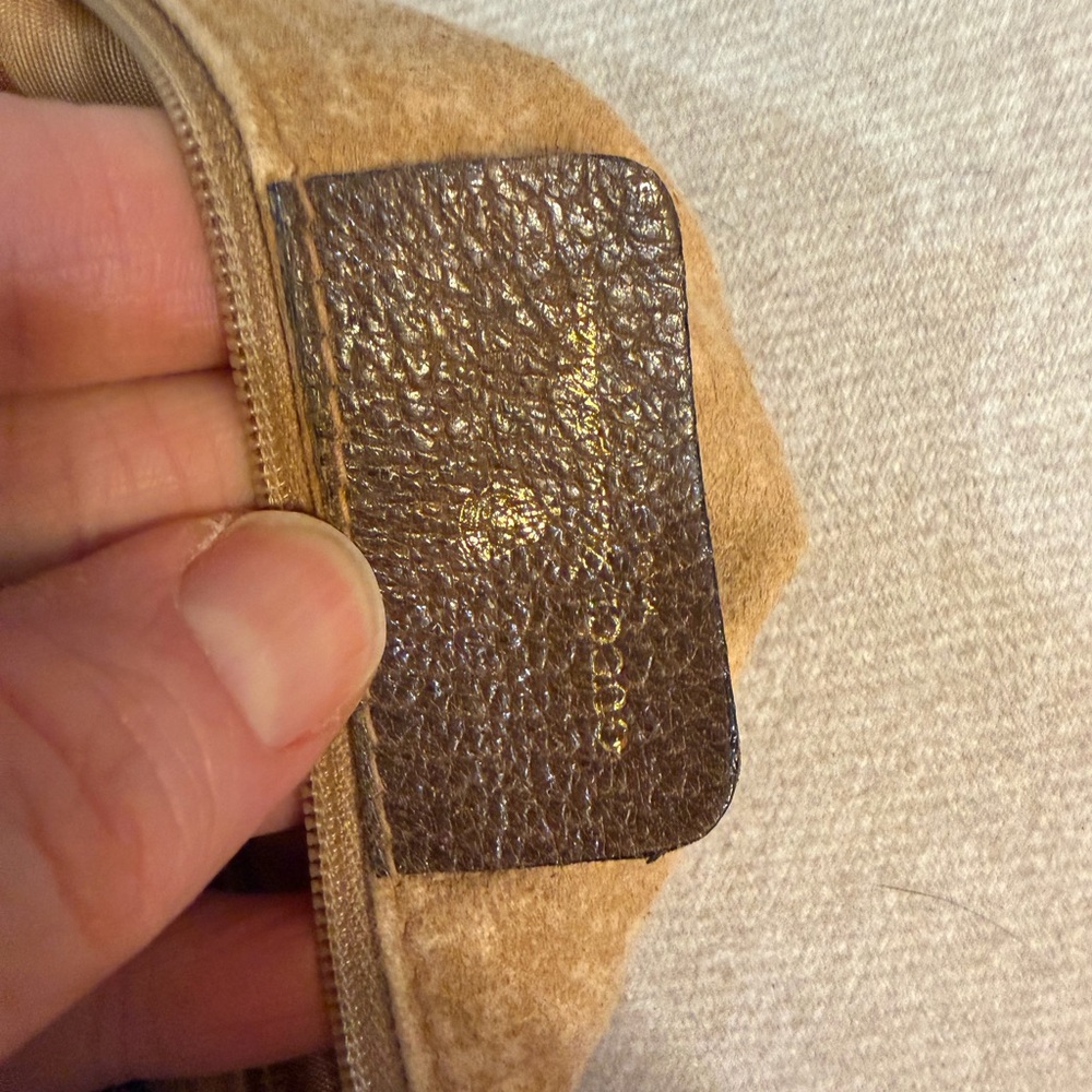 Gucci Monogram Brown and Cream Shoulder Bag Vintage 1983 - Picture 6 of 15